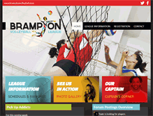 Tablet Screenshot of bramptonvolleyball.com