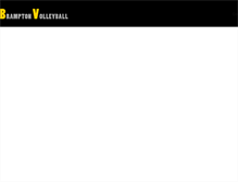 Tablet Screenshot of bramptonvolleyball.ca